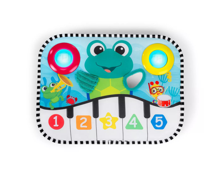 Muzička podloga i igračka za krevetac vesela žabica