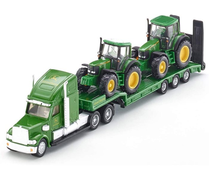 Kamion nosac dva traktora john deere