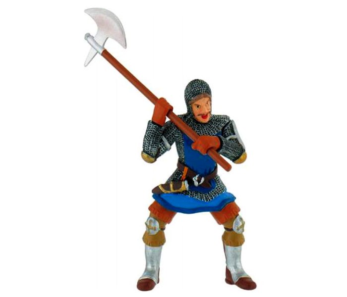 Figura Bullyland knight with Axe blue