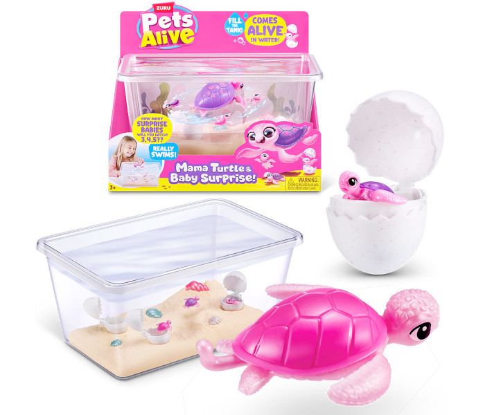 Interaktivna igračka Zuru Pets alive mama kornjača i bebe