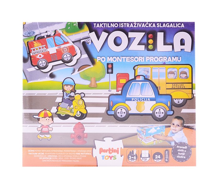 Slagalica Pertini taktilna- vozila