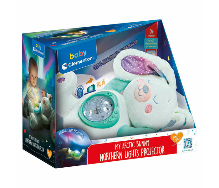 Igračka Clementoni baby, plišani zec projektor