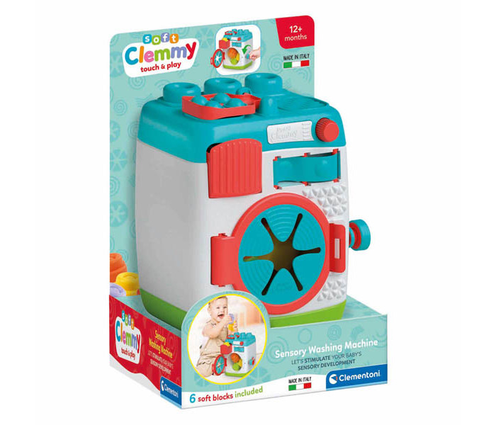 Igračka Clementoni baby, mašina za pranje robe mekane kocke