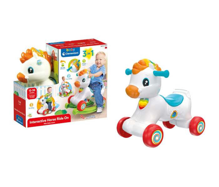 Igračka Clementoni baby, interaktivni konjić 3 u 1