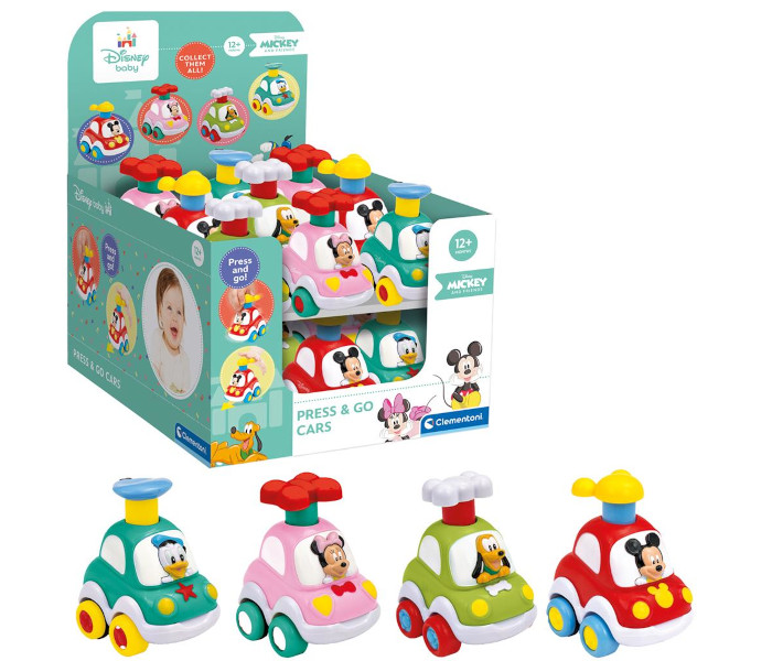 Igračka Clementoni za bebe- Disney auto press and go