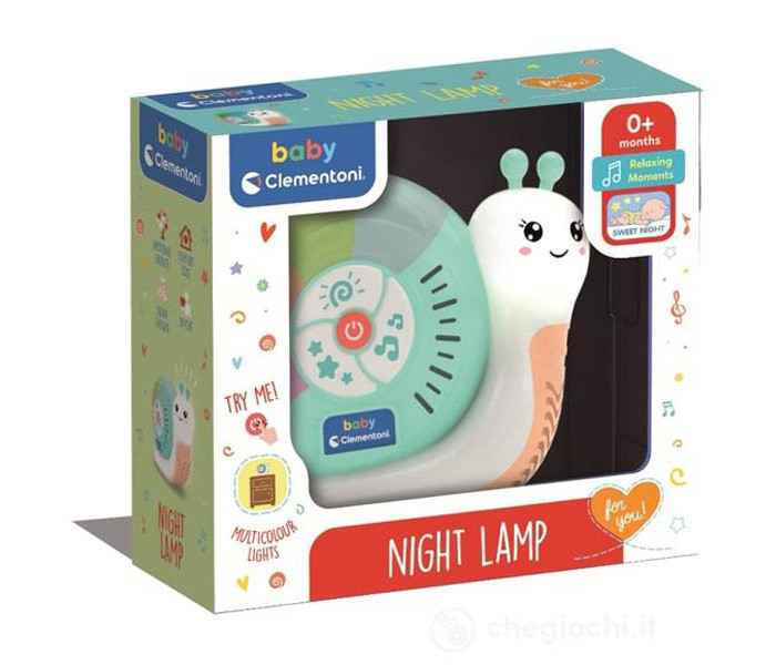 Igračka Clementoni za bebe - noćna lampa puž