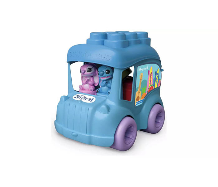 Igračka Clemmy baby meke kocke, Stitch kola sa kockama