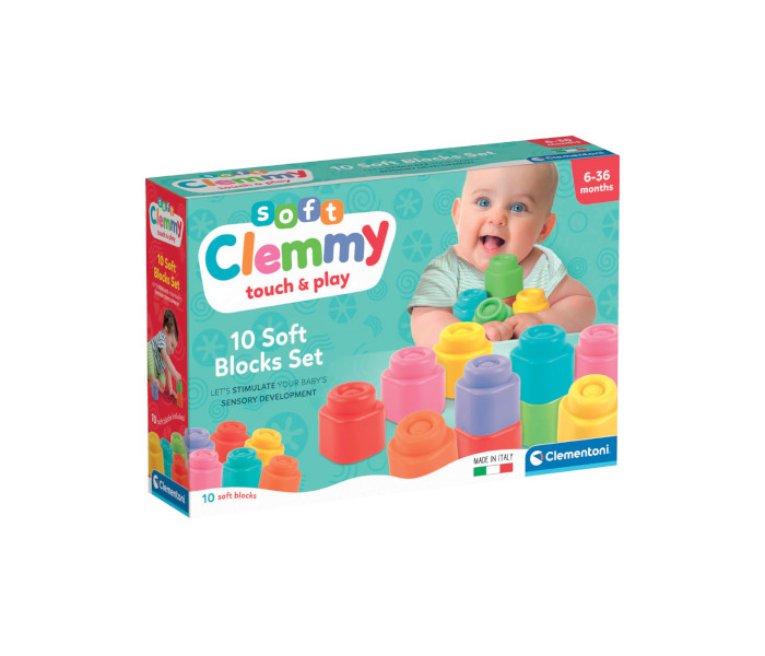 Igračka Clemmy baby meke kocke 10 kom.