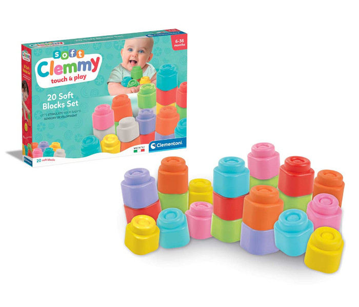 Igračka Clemmy baby meke kocke 20 kom.