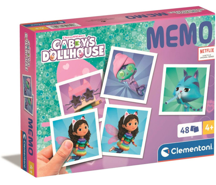 Igračka Clementoni memo pocket Gabby's dollhouse