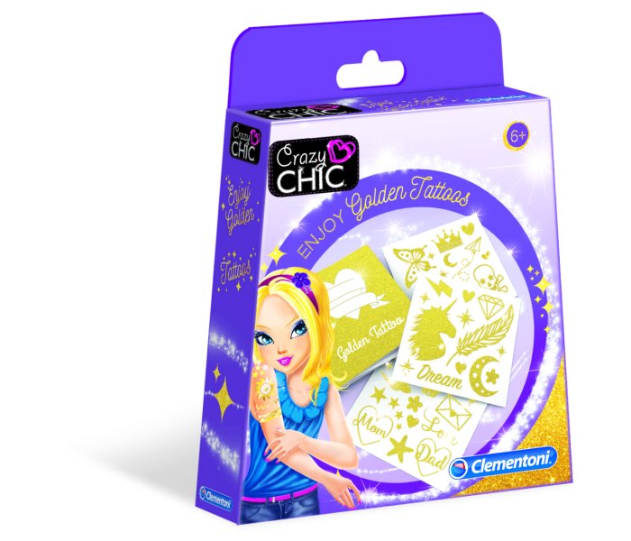 Igračka Crazy Chic,  zlatne tetovaže