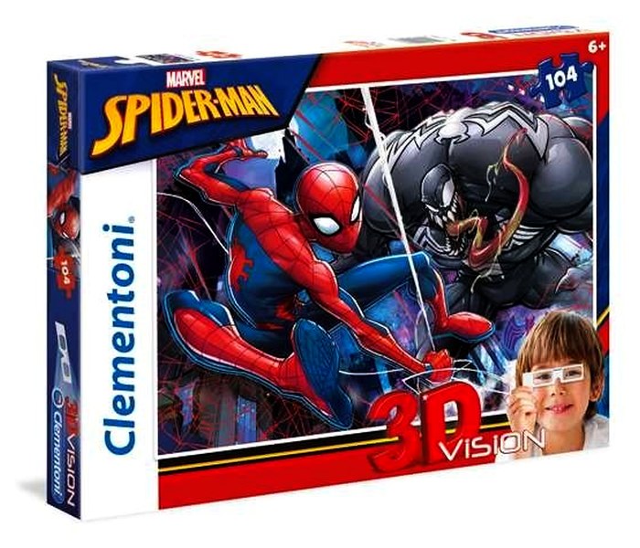 Puzle 104 3 d vision spider man