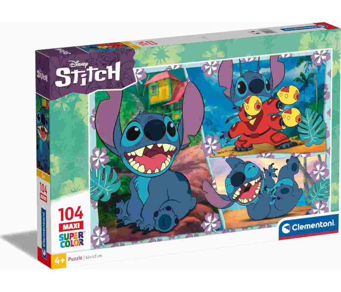 Igračka Clementoni puzle 104kom. Maxi disney Stitch
