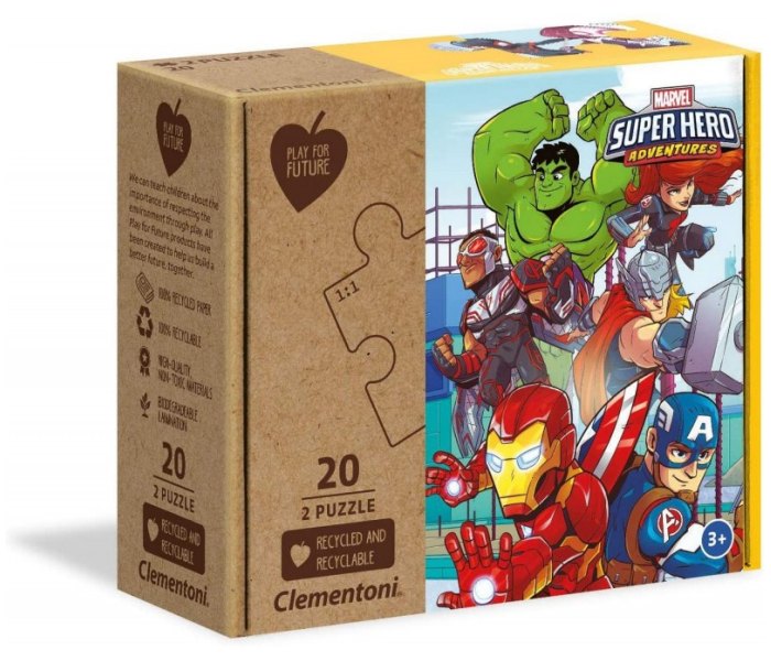 Igračka Clementoni Puzle 2x20 Marvel superheroj