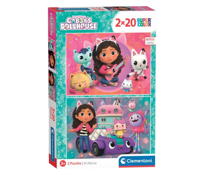 Igračka Clementoni puzle  2x20 Gabby's dool house