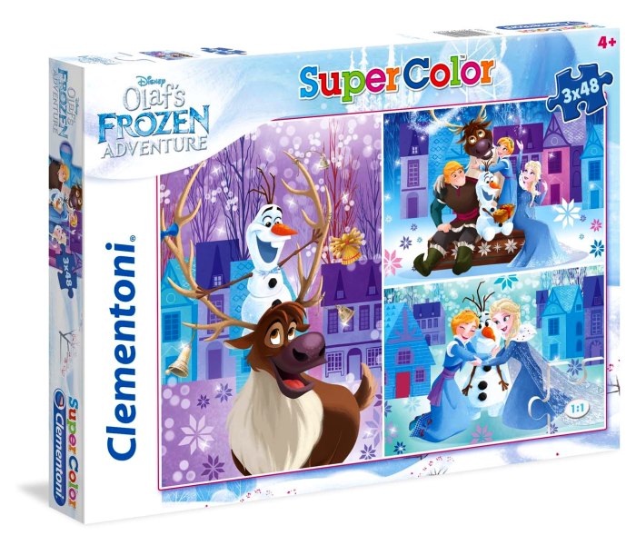 Puzzle 3 x 48 olaf adventures