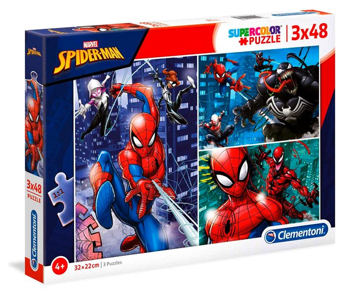Puzzle 3 x 48 spider man