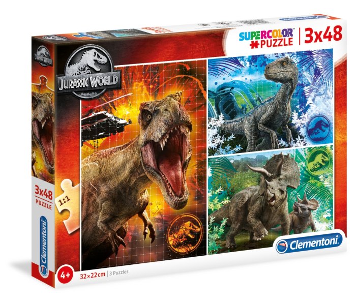 Igračka Clementoni puzle 3 x 48 Jurassic world