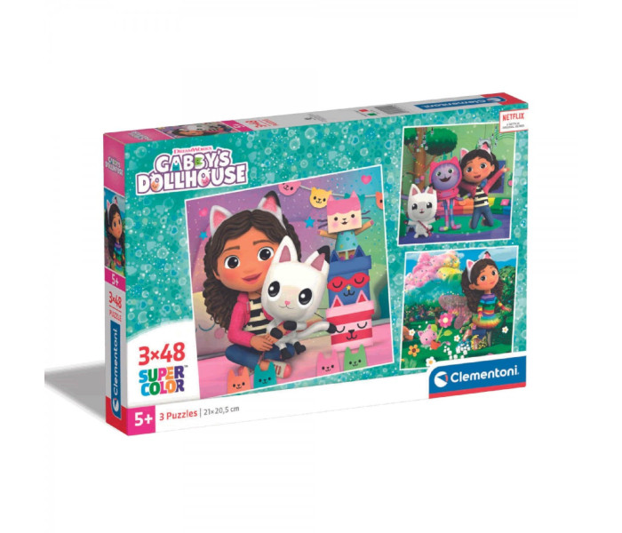 Igračka Clementoni puzle 3x48 Gabby's dollhouse