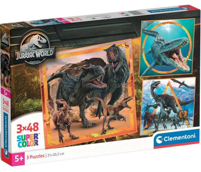 Igračka Clementoni puzle 3x48 Square Jurassic world