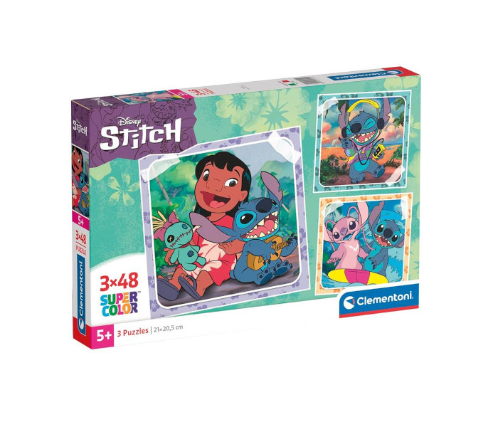 Igračka Clementoni puzle 3x48 Square Stitch Disney