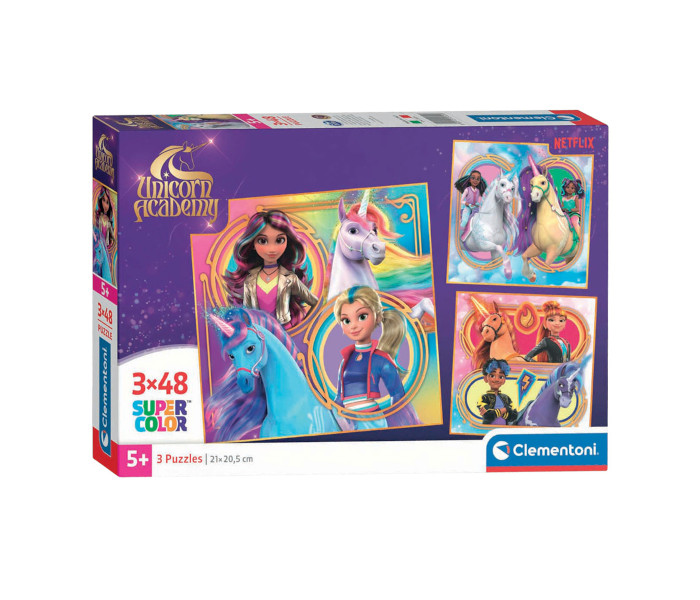 Igračka Clementoni puzle 3x48 Unicorn Academy