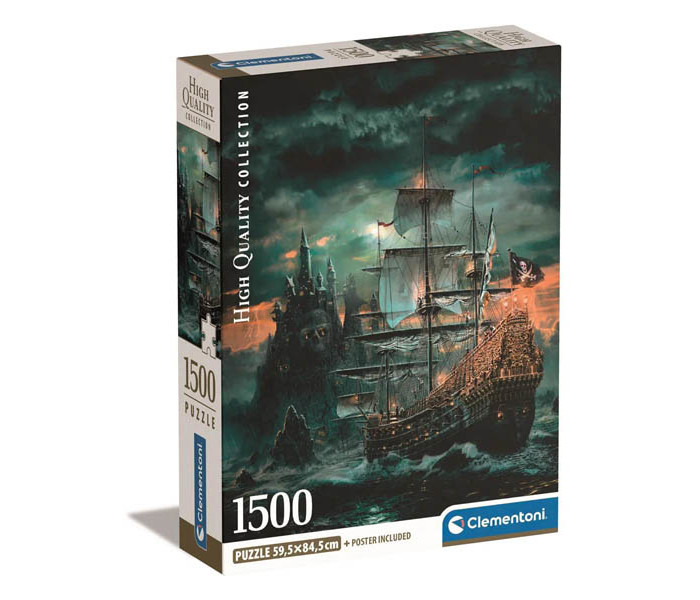 Igračka Clementoni puzle 1000 kom., brod pirata