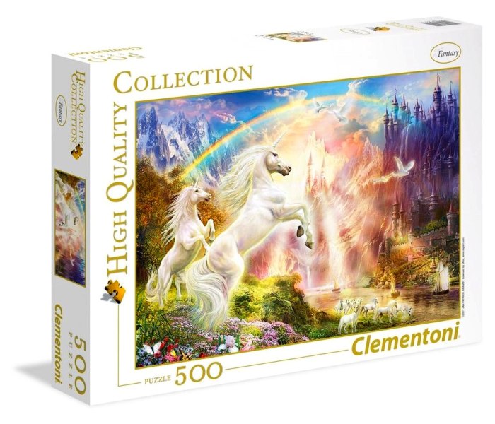Puzzle 500 hqc sunset unicorns