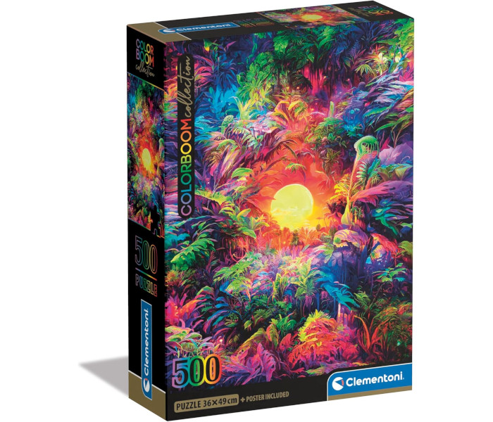 Igračka Clementoni puzle 500 kom. Psychedelic sunrise in the jungle