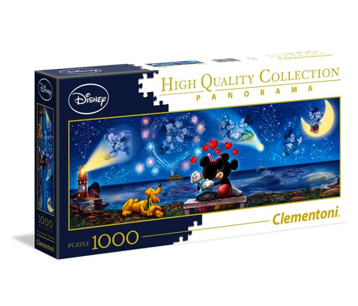 Puzzle 1000 panorama mickey and minnie