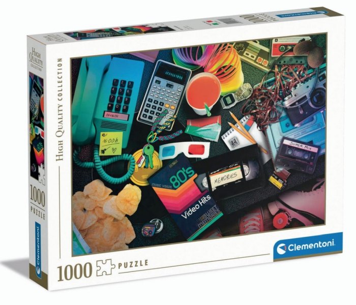Igračka Clementoni puzle 1000, Nostalgija 80-ih