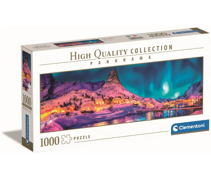 Igračka Clementoni puzle 1000 kom. panorama colorful night over Lofoten Islands