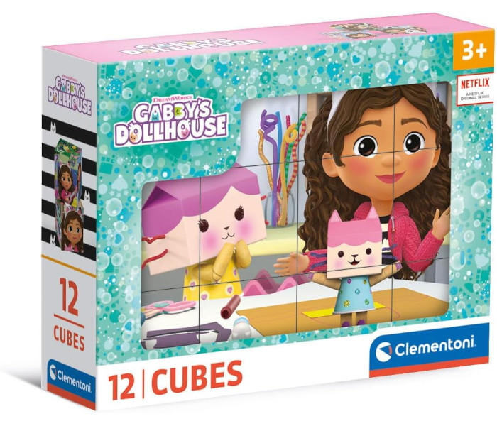 Igračka Clementoni kocke 12 kom. Gabby's dollhouse