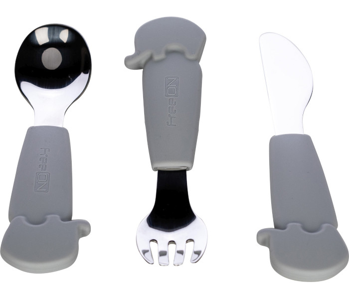 Freeon pribor za jelo, sivi