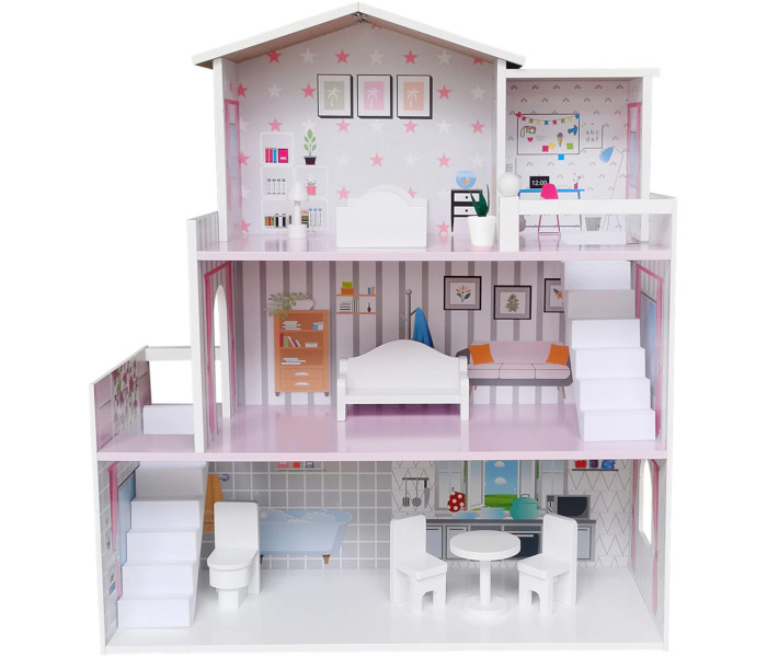Drvena kućica Free 2 play, pink