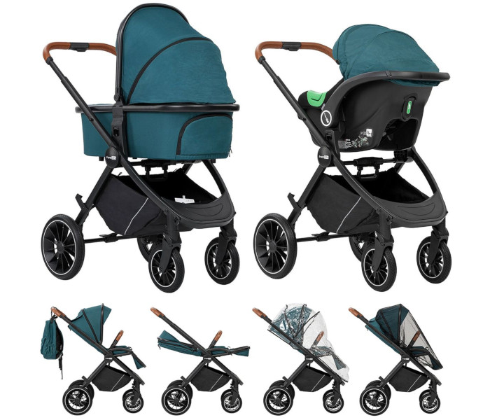 Kolica Freeon Joy 3 u 1 zelena