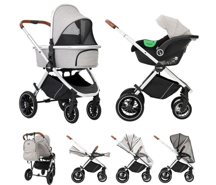 Kolica Freeon Joy 3 u 1 siva