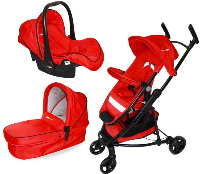 Kolica trio spring crvena