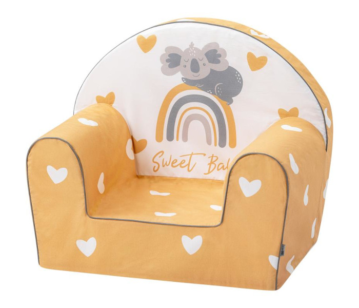 Fotelja Bubaba za djecu yellow hearts