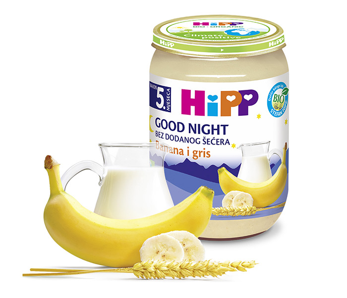 Kašica za laku noć  - griz i banana 190g