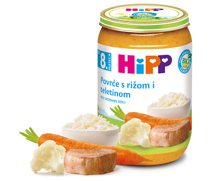 Kašica mesna -fino povrće  sa teletinom 220g