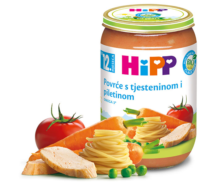 Kašica mesna-piletina povrće/tjestenina 220g