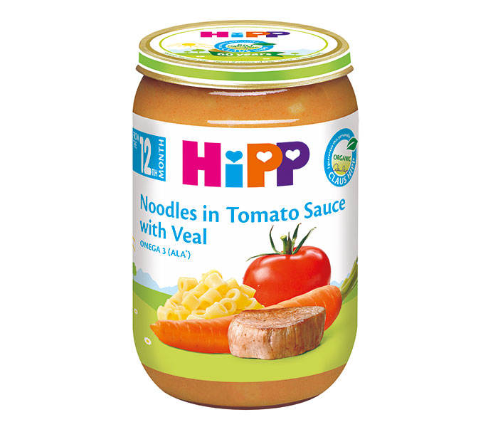 Kašica mesna-tjestenina u paradajz sosu sa teletinom  220g