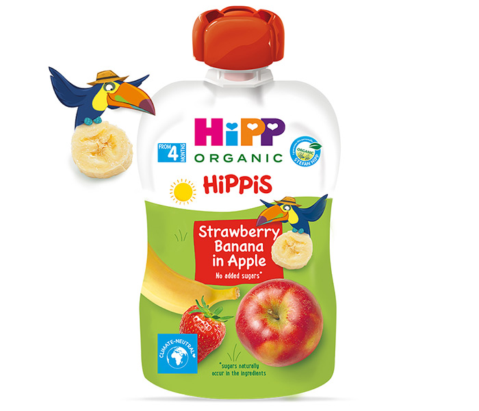 Voće u tubi-jagoda,banana,jabuka 100g 4mj