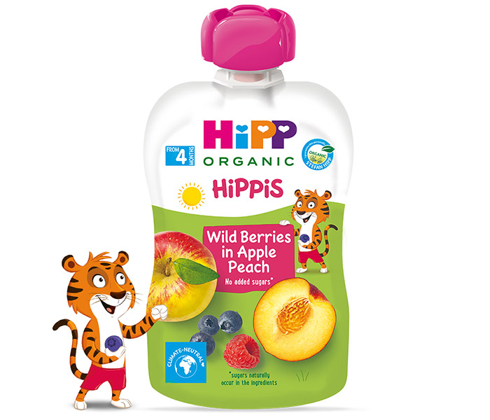 Voće u tubi-šumsko voce,jabuka,breskva 100g 4mj