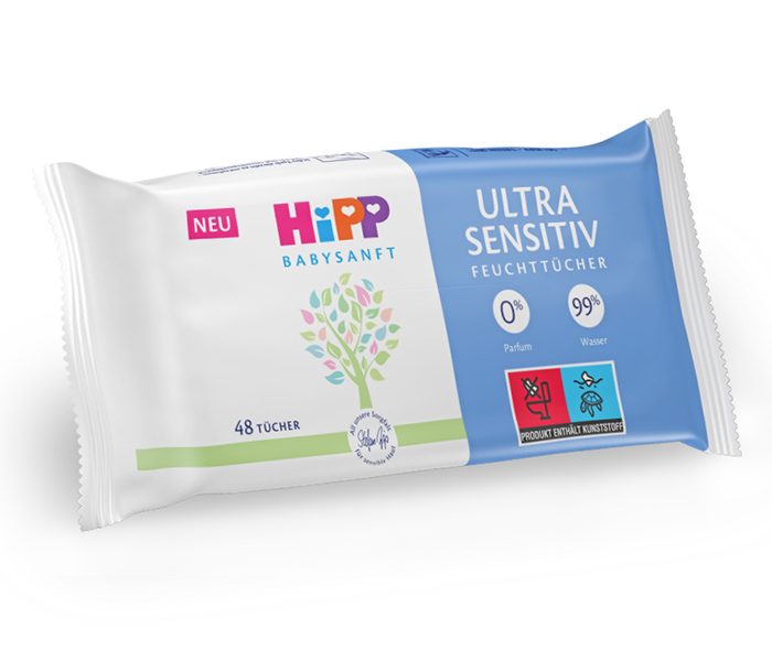 HiPP vlažne maramice  sens. 48kom