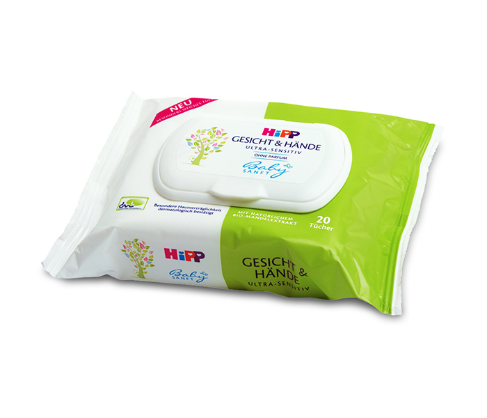 HiPP vlažne maramice za lice i ruke  20kom
