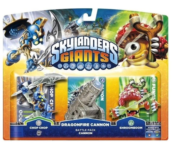Skylanders - chop chop+shroomboom+cannon piece