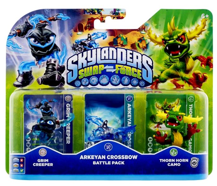 Skylanders swap -grim creeper+arkeyan crossbow+thorn horn camo