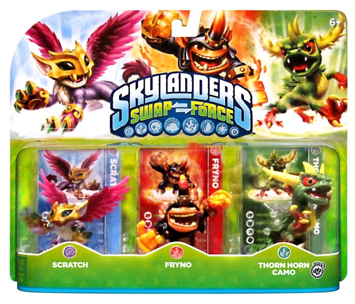 Skylanders SWAP Force Triple Pack G (Fryno+Scratch+Camol)